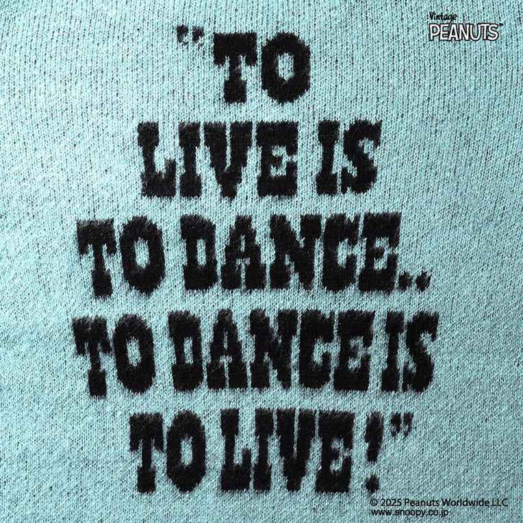 HOUSTON / 22346 PEANUTS MOHAIR WOOL SWEATER (SNOOPY) SAX&GRAY