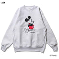 HOUSTON / 22365 【HOUSTON】MICKEY MOUSE C/N SWEAT GRAY&BEIGE