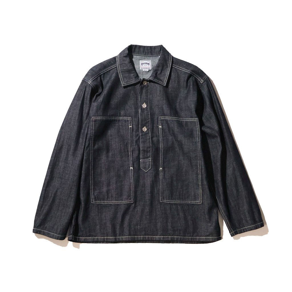 HOUSTON / 40696  DENIM PULLOVER SHIRT USA COTTON