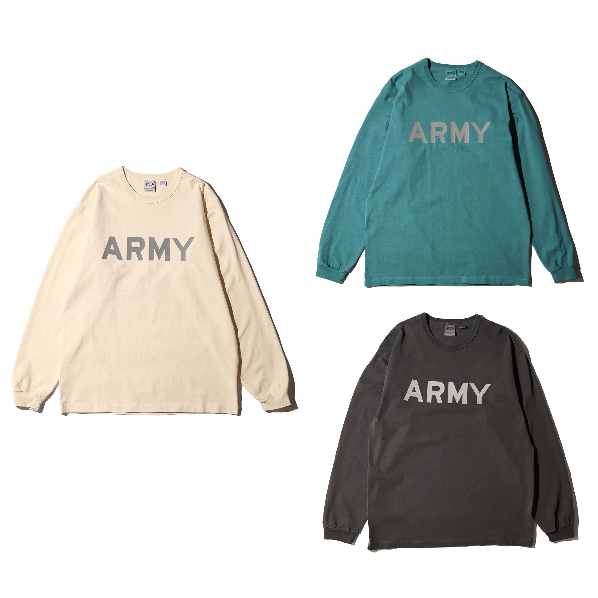 HOUSTON / 22392 PIGMENT U.S. COTTON PRINT TEE (REFLECTOR ARMY)
