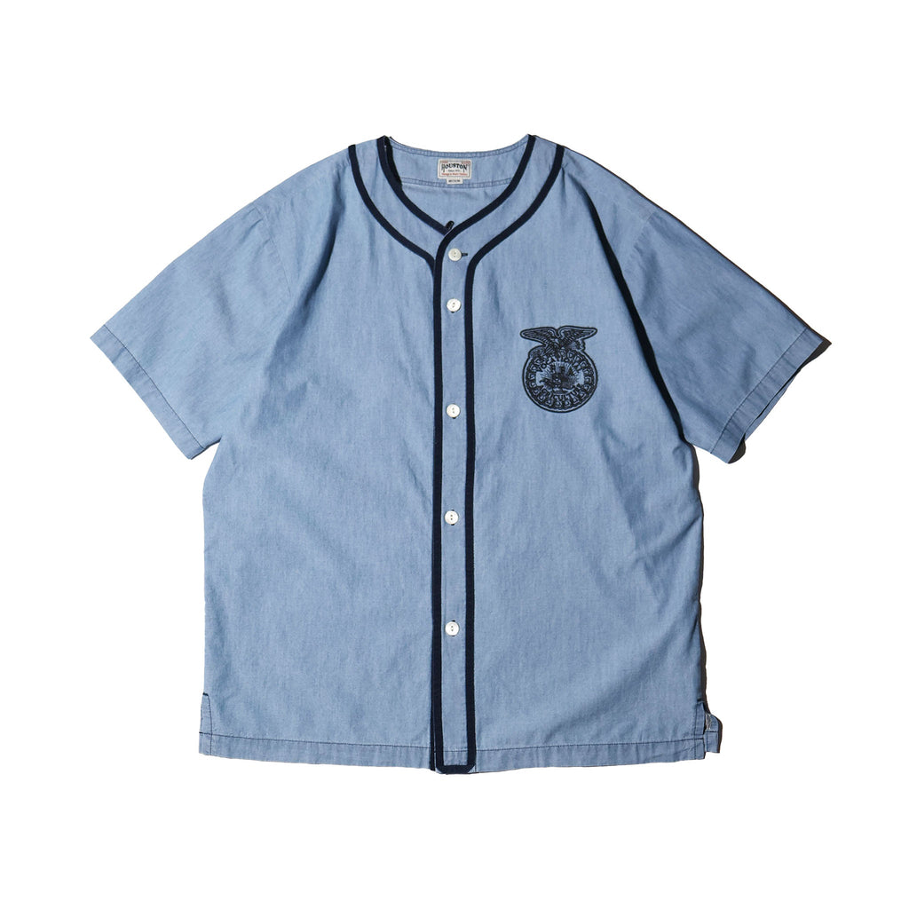HOUSTON / 41326 CHAMBRAY BASEBALL SHIRT (FFA)