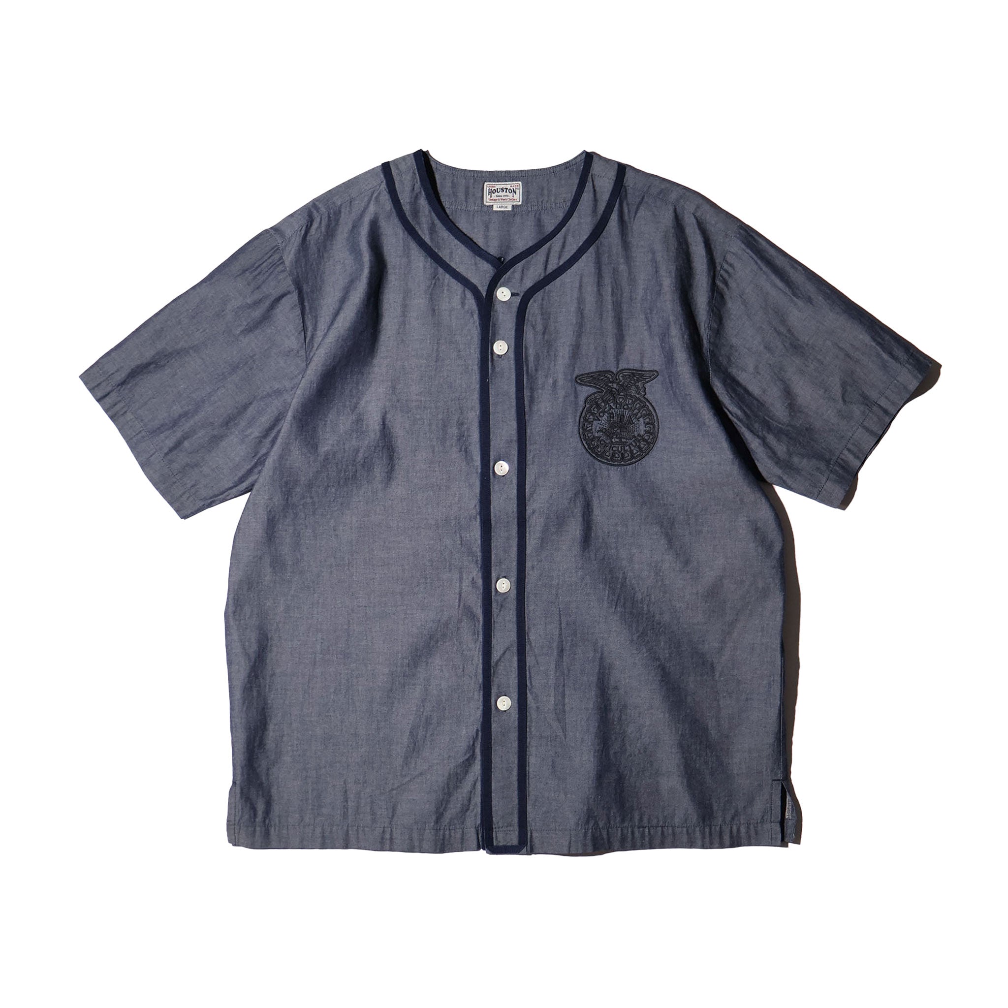 HOUSTON / 41326 CHAMBRAY BASEBALL SHIRT (FFA)