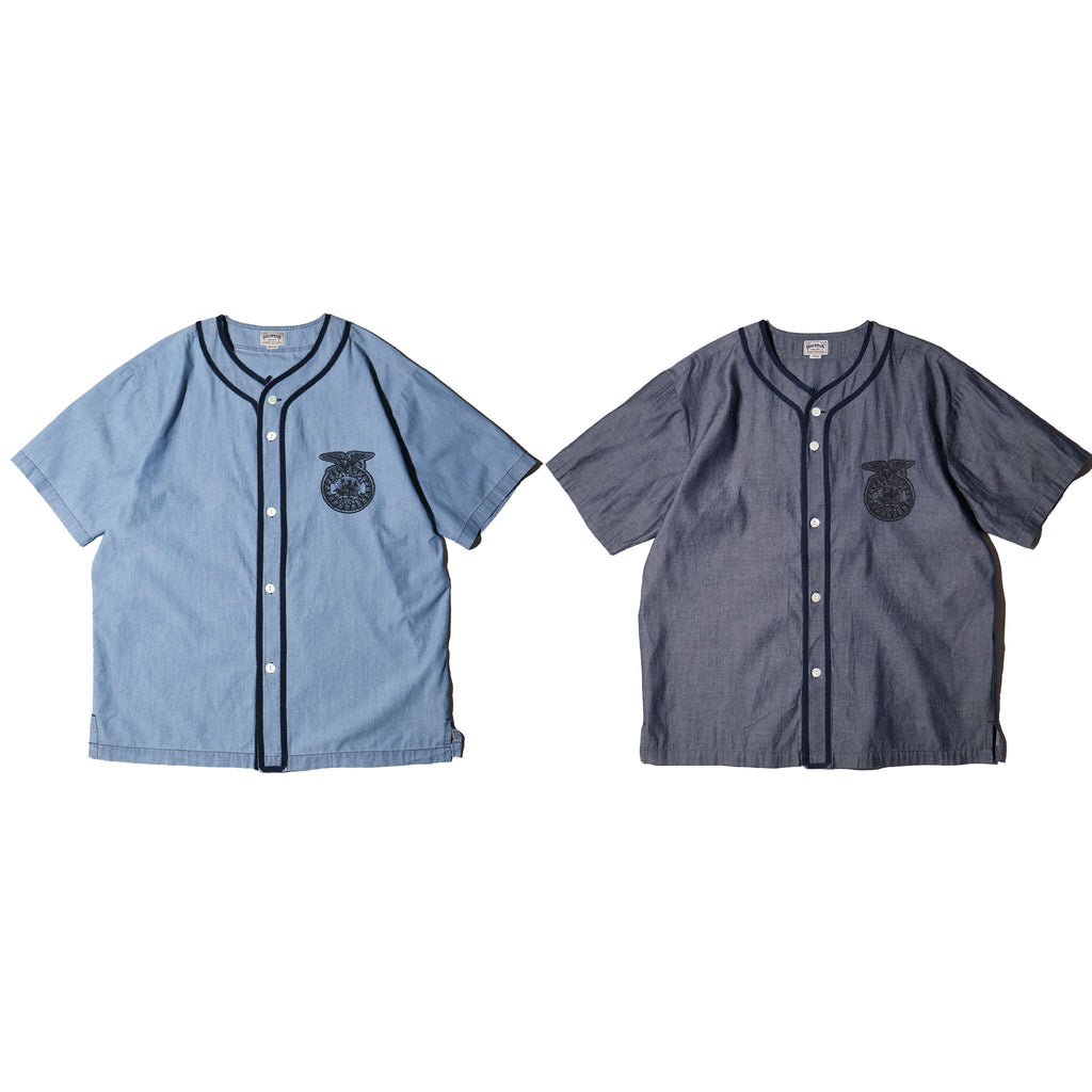 HOUSTON / 41326 CHAMBRAY BASEBALL SHIRT (FFA)