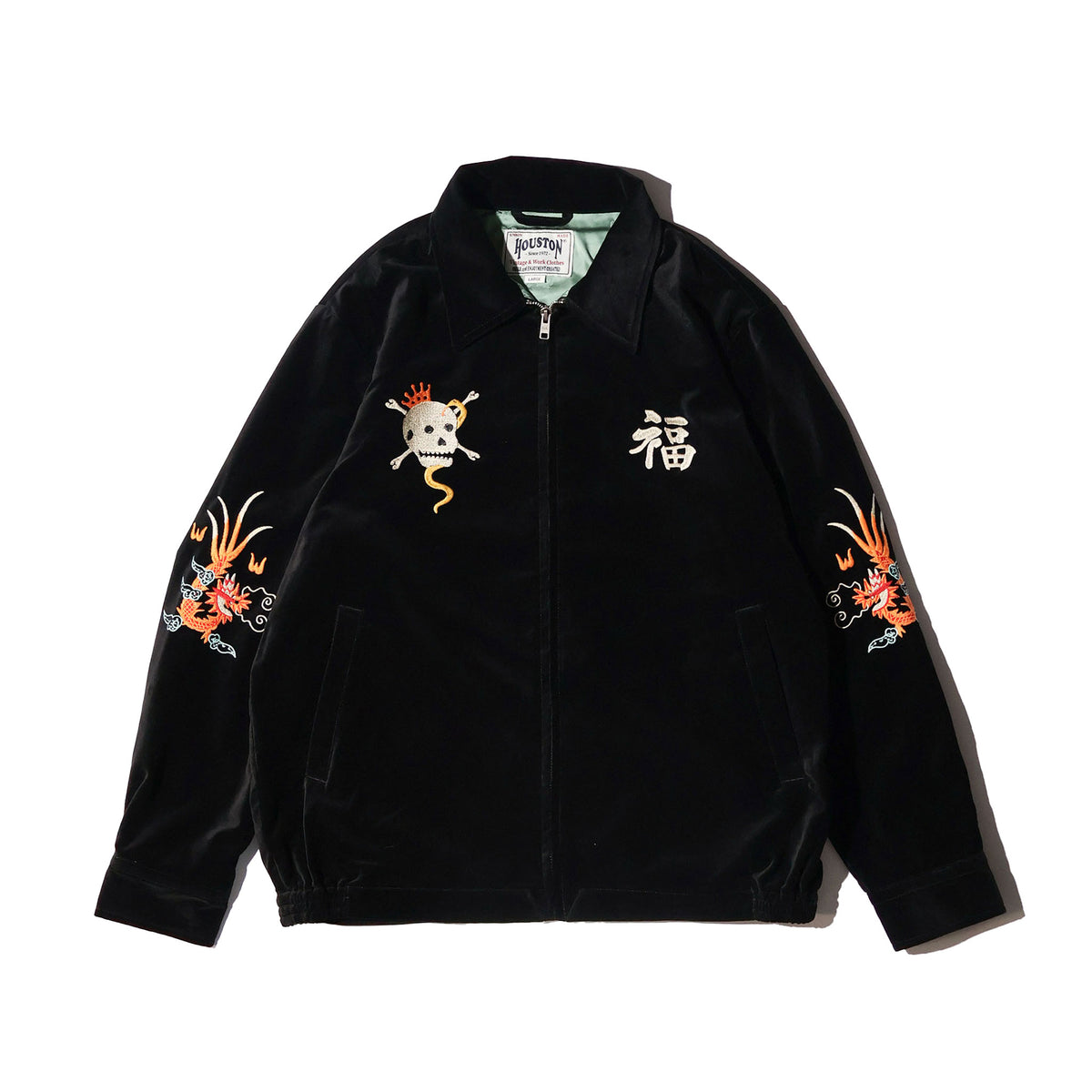 HOUSTON / 51641 VELVETEEN VIETNAM JACKET (SKULL)