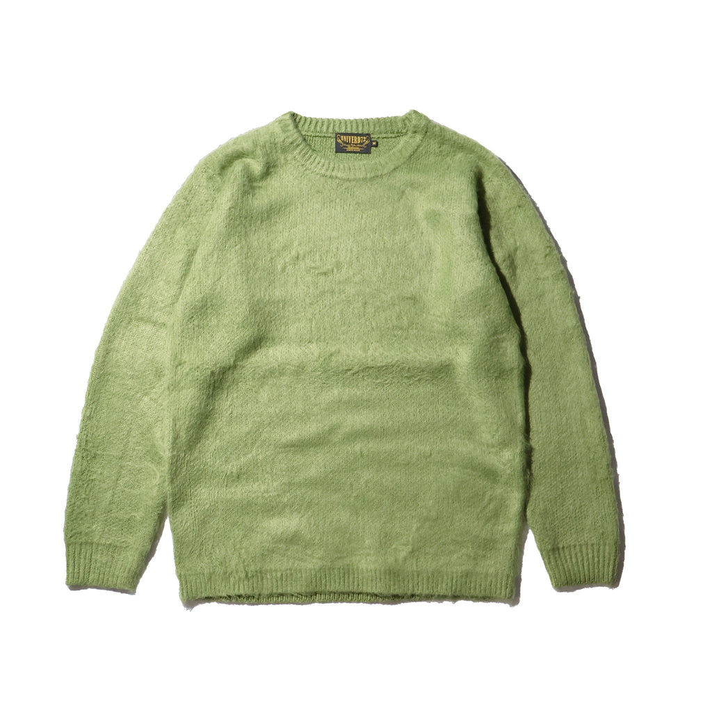 UNIVERD72 / 22327 MOHAIR TOUCH CREW NECK SWEATER GREEN
