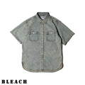 HOUSTON / 41341 US COTTON DENIM S/S WORK SHIRT - TRUTH