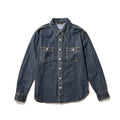 HOUSTON / 40511 DENIM WORK SHIRT USA COTTON VINTAGE WASH