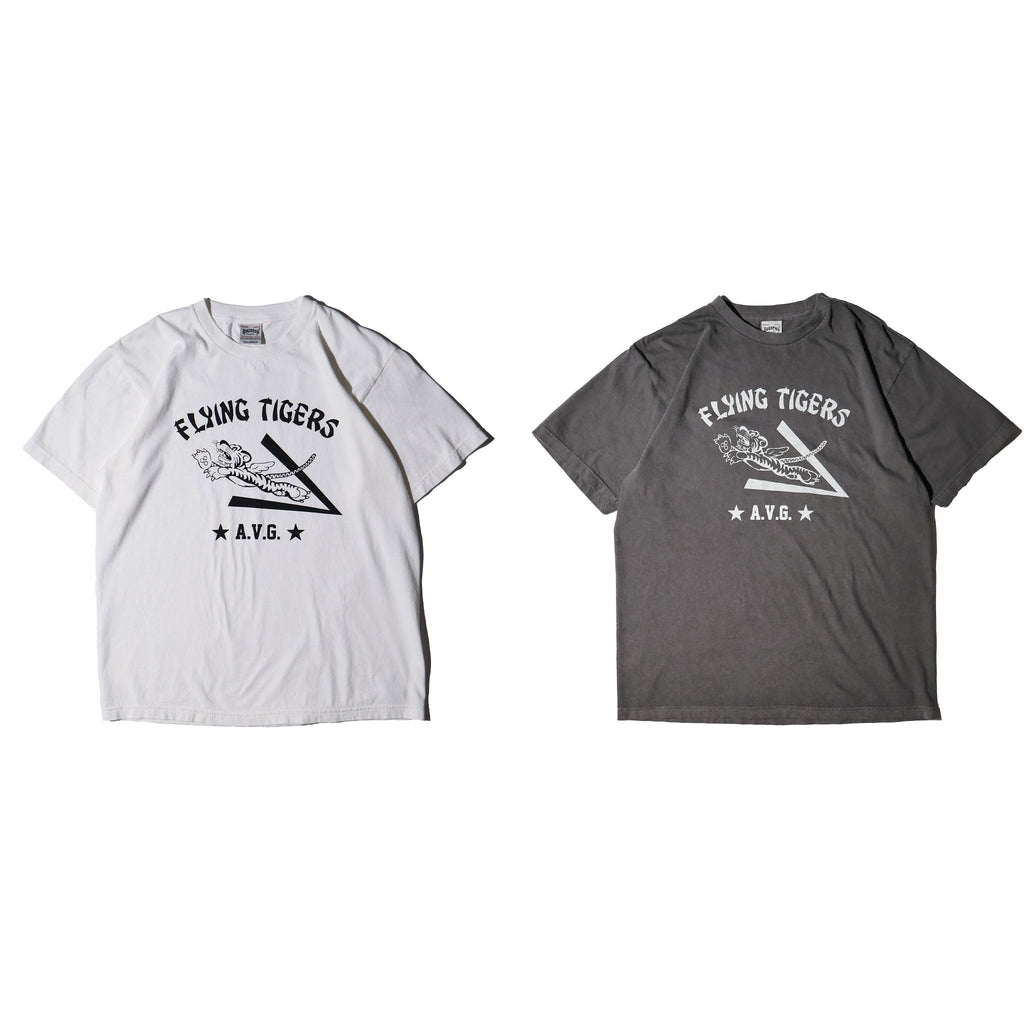 HOUSTON / 22440 PIGMENT PRINT TEE (FLYING TIGER) - TRUTH