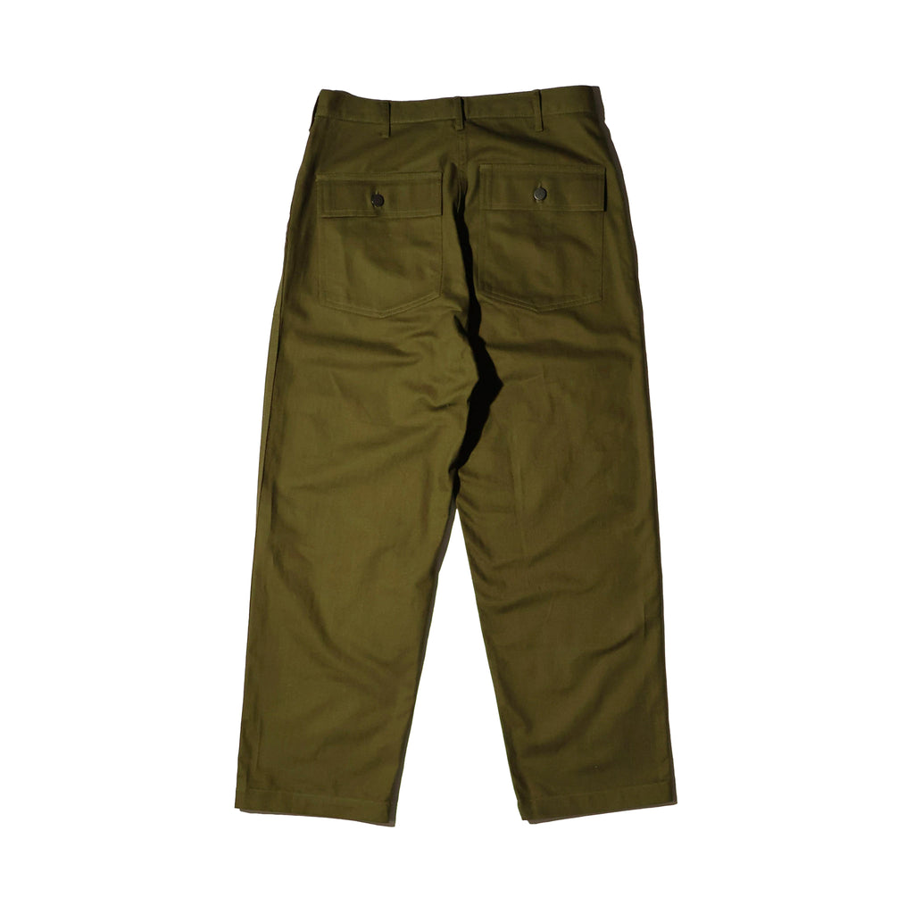 HOUSTON / 10158 U.S.ARMY HBT UTILITY TROUSERS (TAPERD) OLIVE