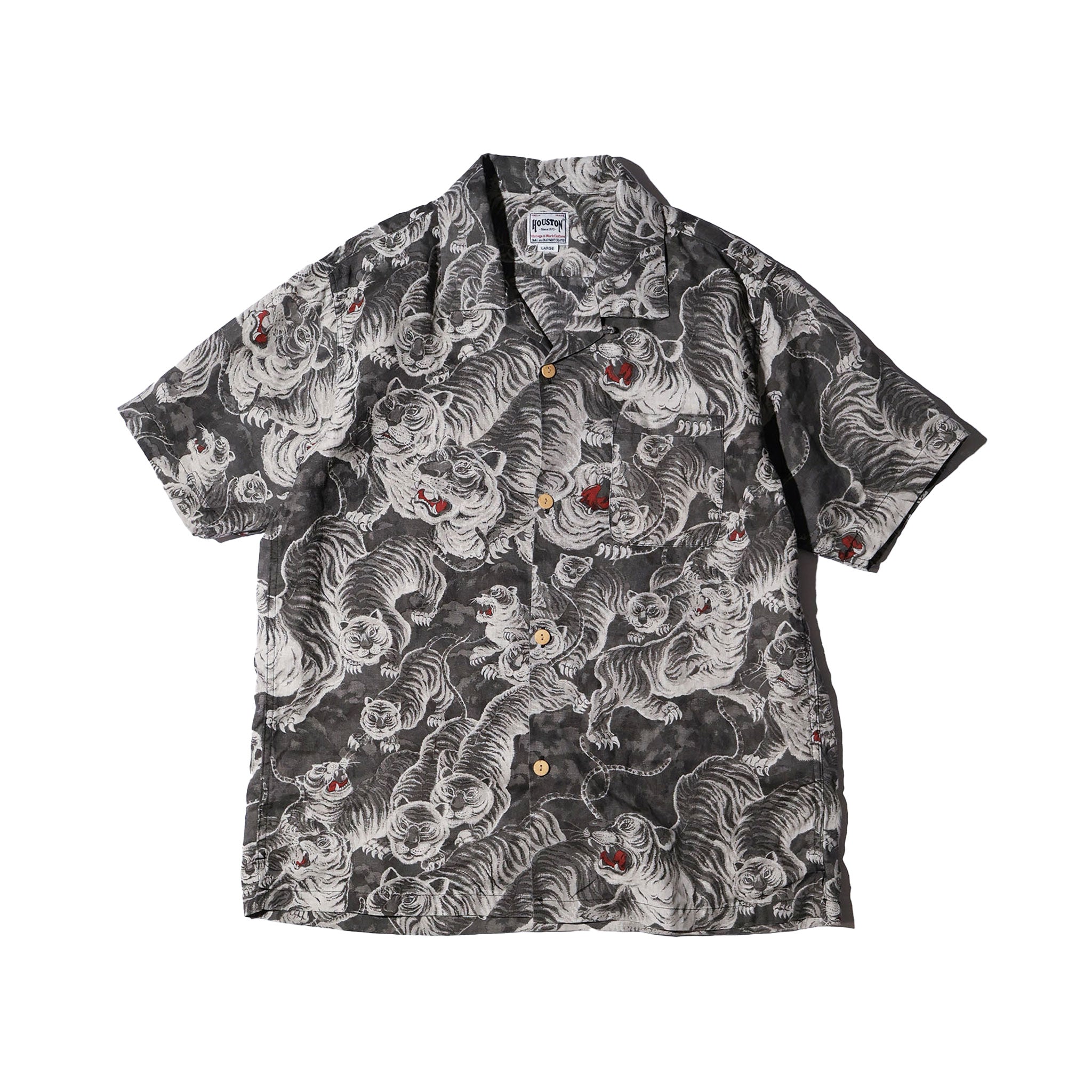 HOUSTON / 41356 SPECIAL DYED LINEN ALOHA SHIRT (百虎) MADE IN JAPAN - TRUTH