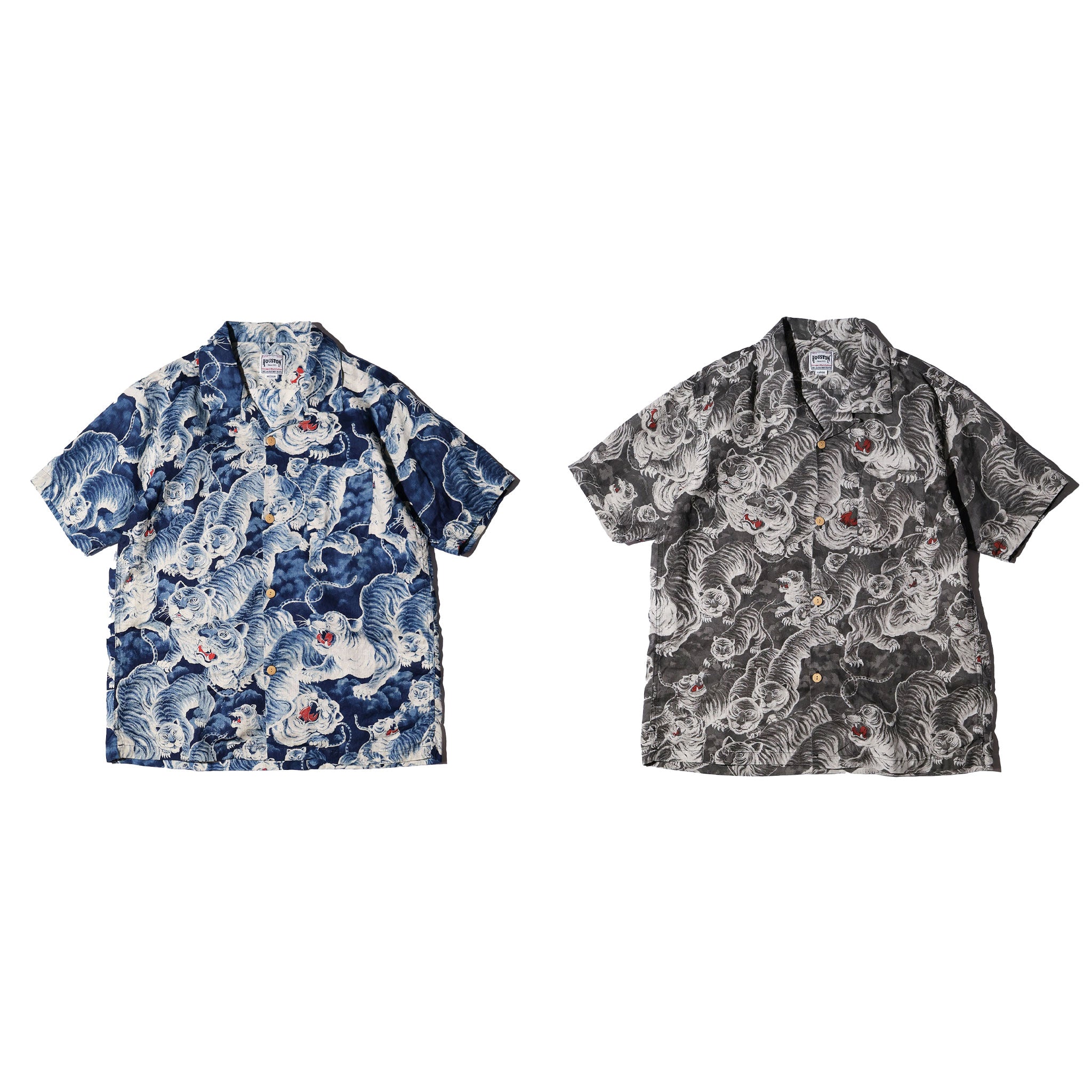 HOUSTON / 41356 SPECIAL DYED LINEN ALOHA SHIRT (百虎) MADE IN JAPAN - TRUTH