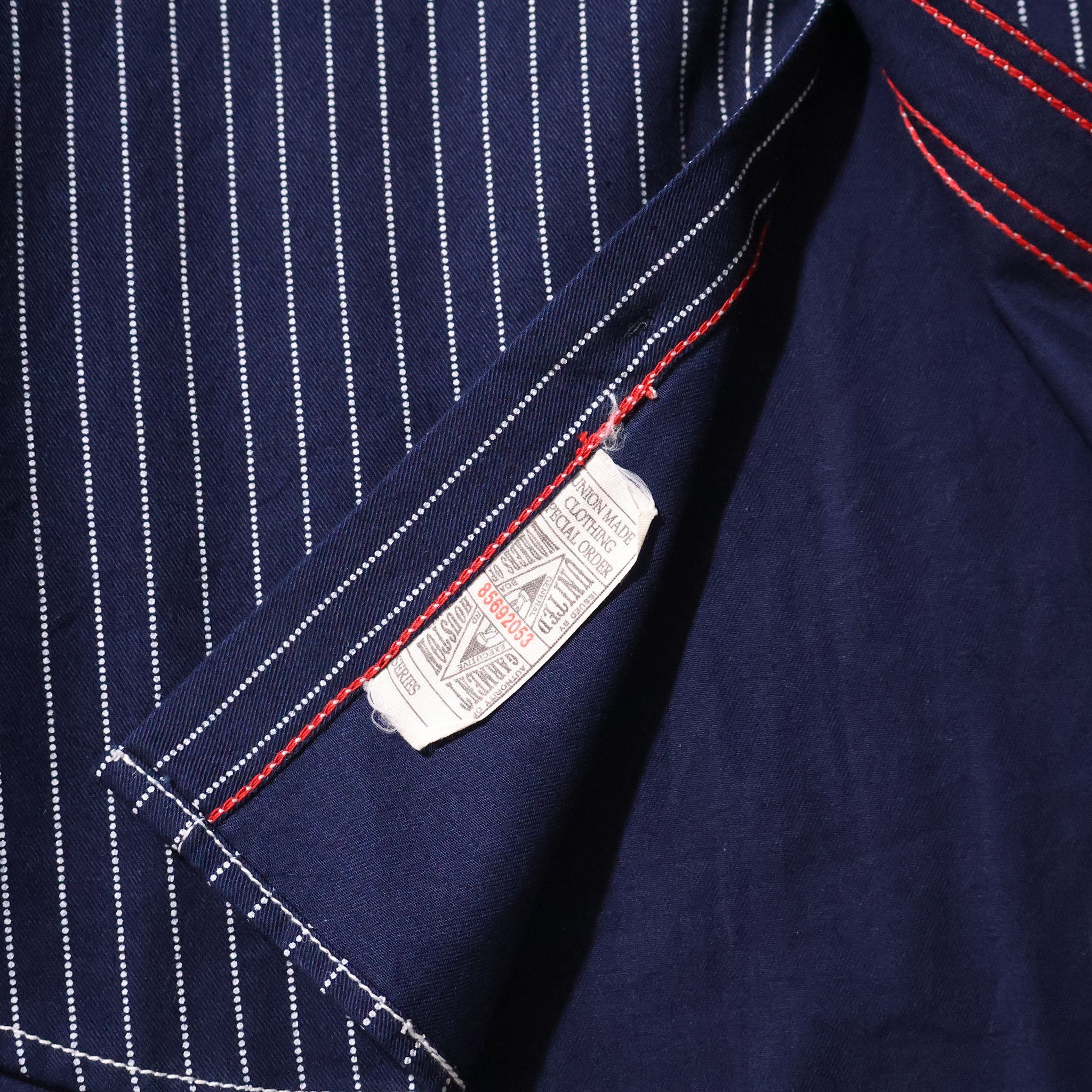 HOUSTON / 41260 INDIGO WABASH 40's WORK SHIRT ONE WASH