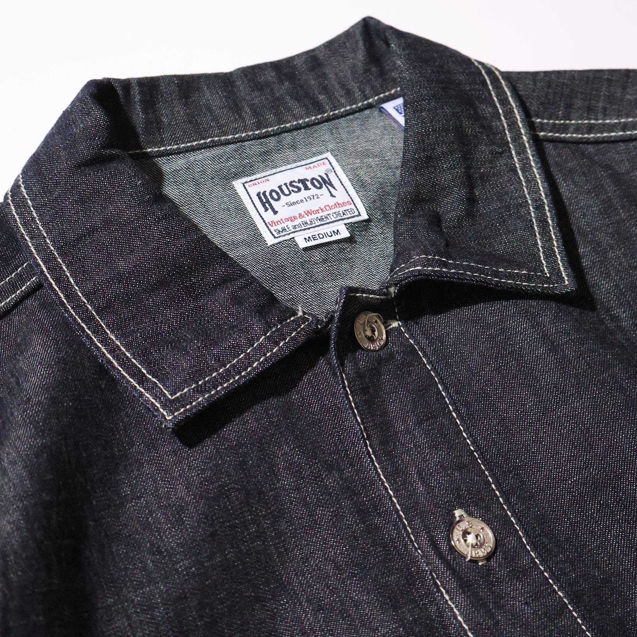 HOUSTON / 40696  DENIM PULLOVER SHIRT USA COTTON
