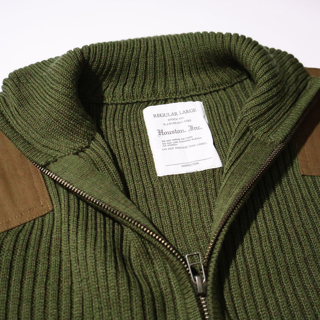 HOUSTON / 2510 COMMAND ZIP SWEATER OLIVE