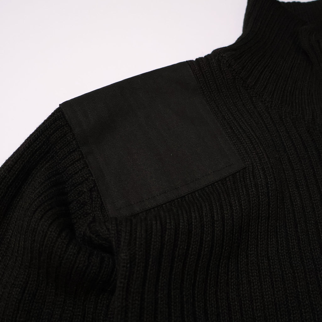 HOUSTON / 2510 COMMAND ZIP SWEATER BLACK