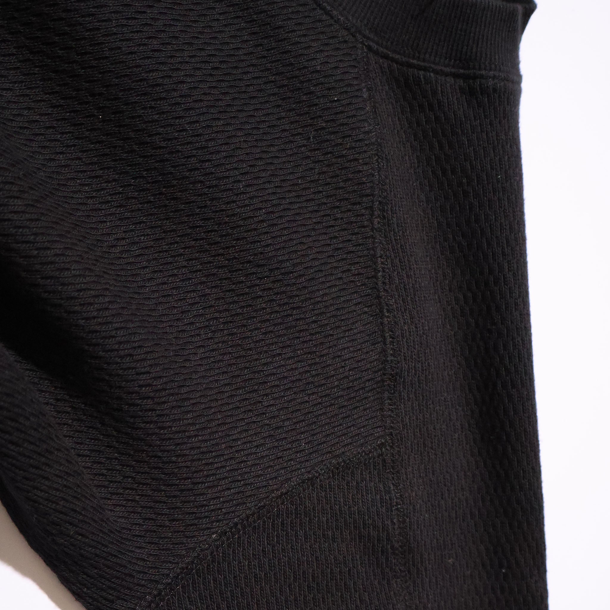 HOUSTON / 20971 HEAVY THERMAL C/N L/S TEE BLACK