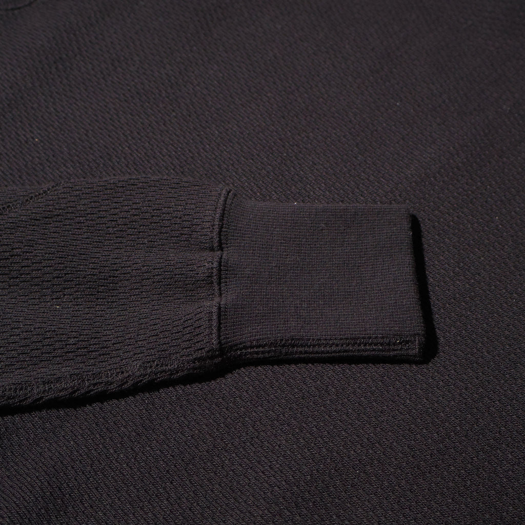 HOUSTON / 20971 HEAVY THERMAL C/N L/S TEE BLACK