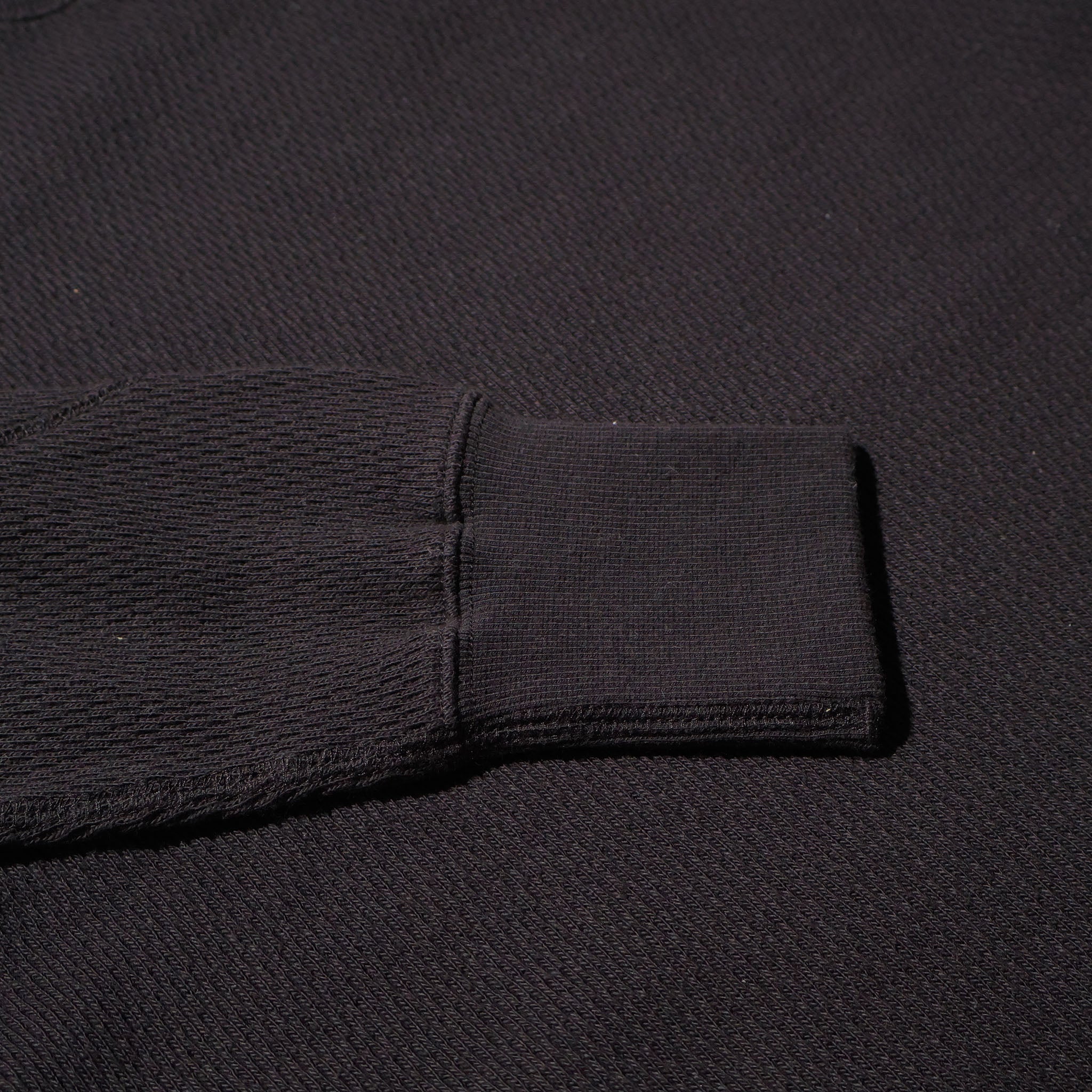 HOUSTON / 20971 HEAVY THERMAL C/N L/S TEE BLACK