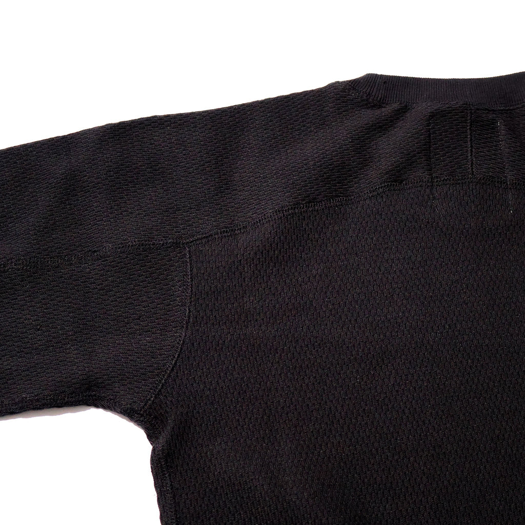 HOUSTON / 20971 HEAVY THERMAL C/N L/S TEE BLACK