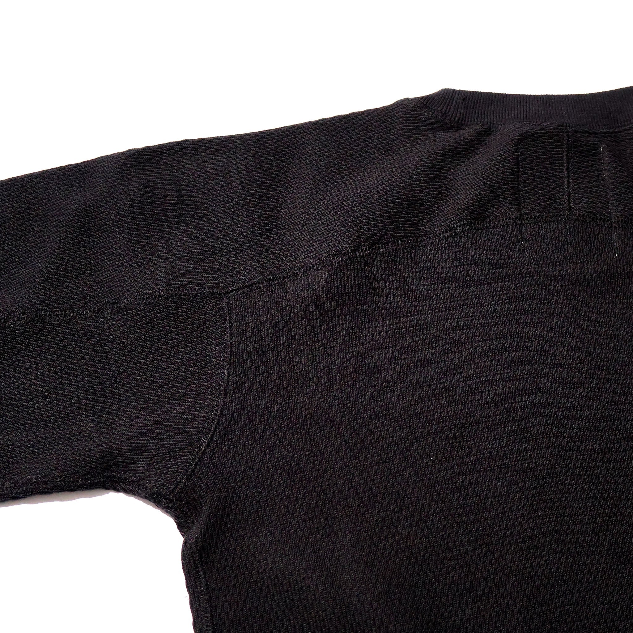 HOUSTON / 20971 HEAVY THERMAL C/N L/S TEE BLACK