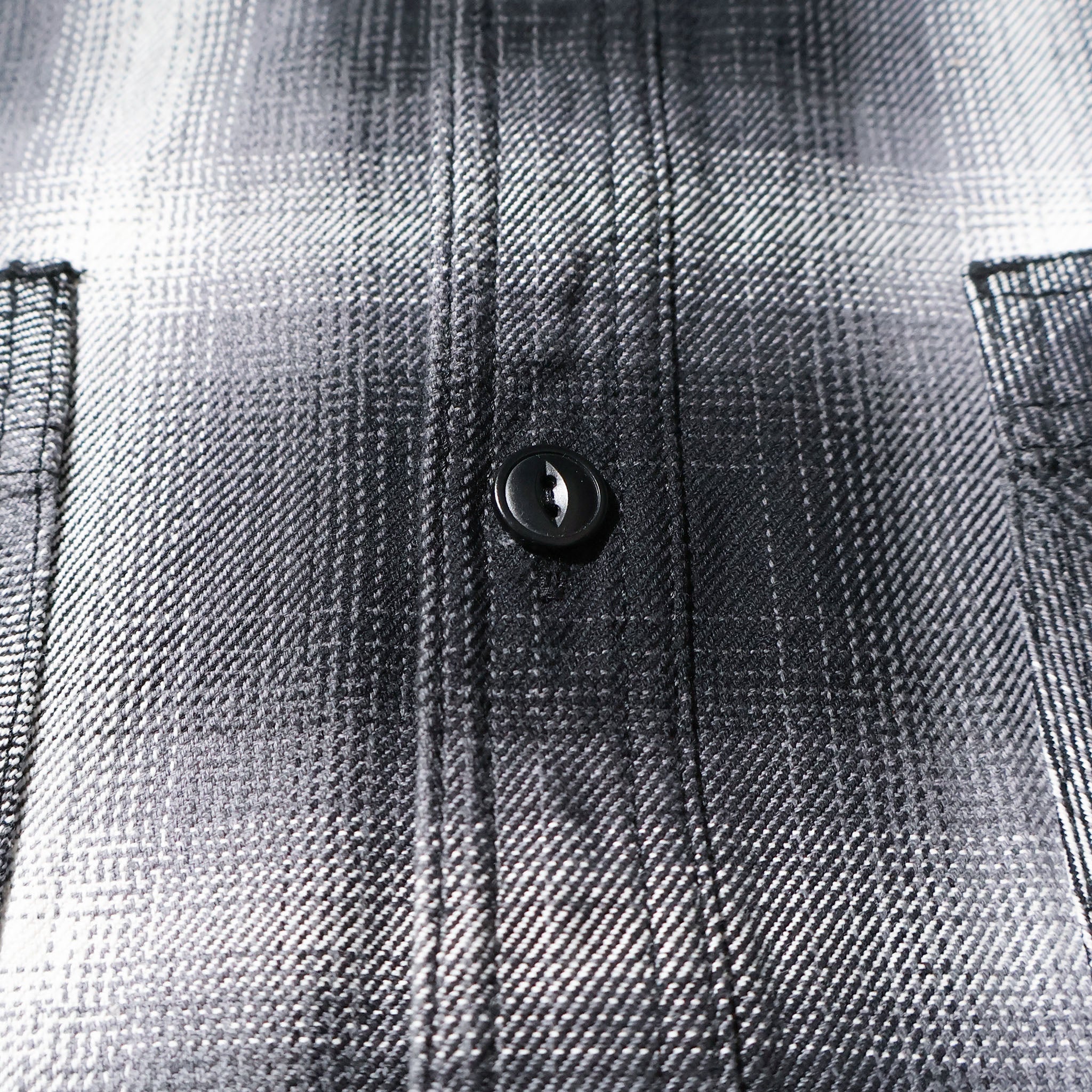 HOUSTON / 41252 OMBRE CHECK VIYELLA SHIRT BLACK