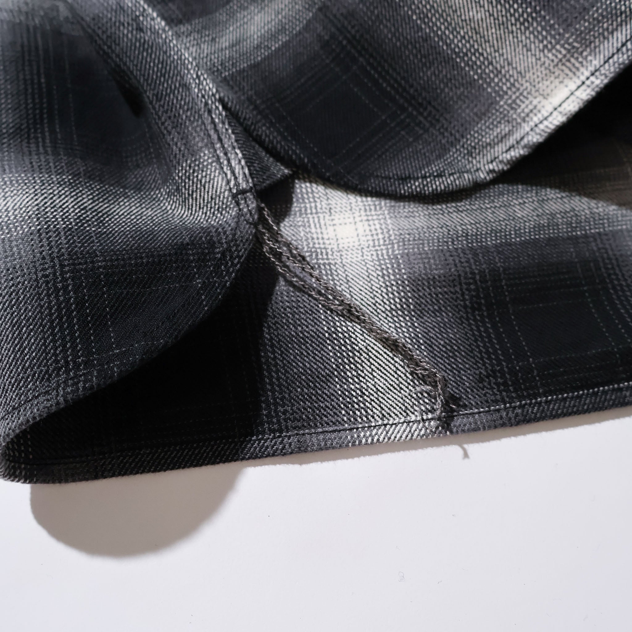 HOUSTON / 41252 OMBRE CHECK VIYELLA SHIRT BLACK