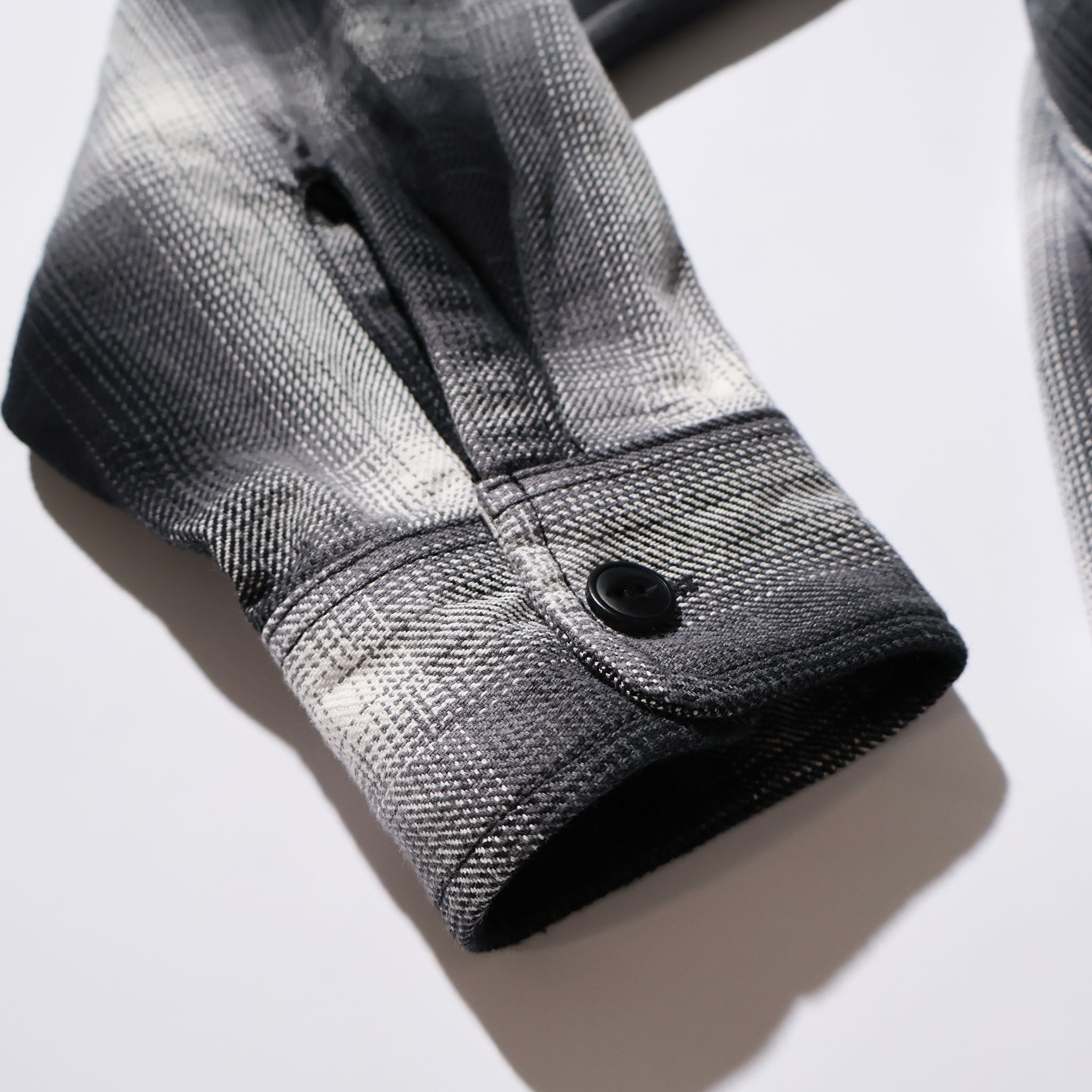 HOUSTON / 41252 OMBRE CHECK VIYELLA SHIRT BLACK