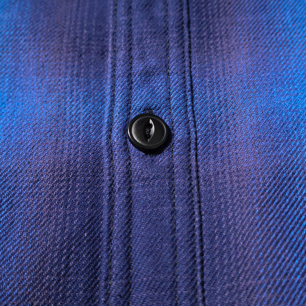 HOUSTON / 41252 OMBRE CHECK VIYELLA SHIRT BLUE