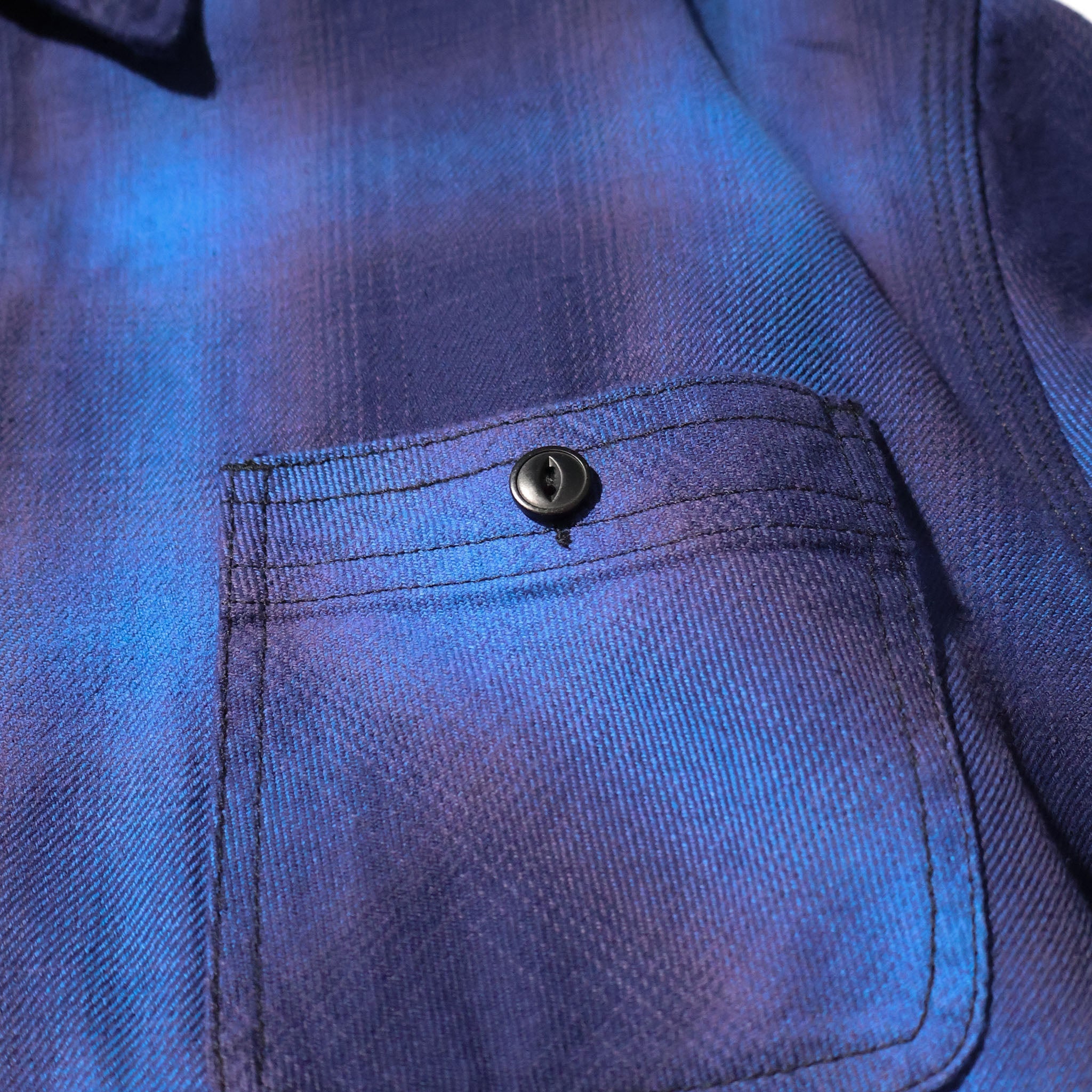 HOUSTON / 41252 OMBRE CHECK VIYELLA SHIRT BLUE