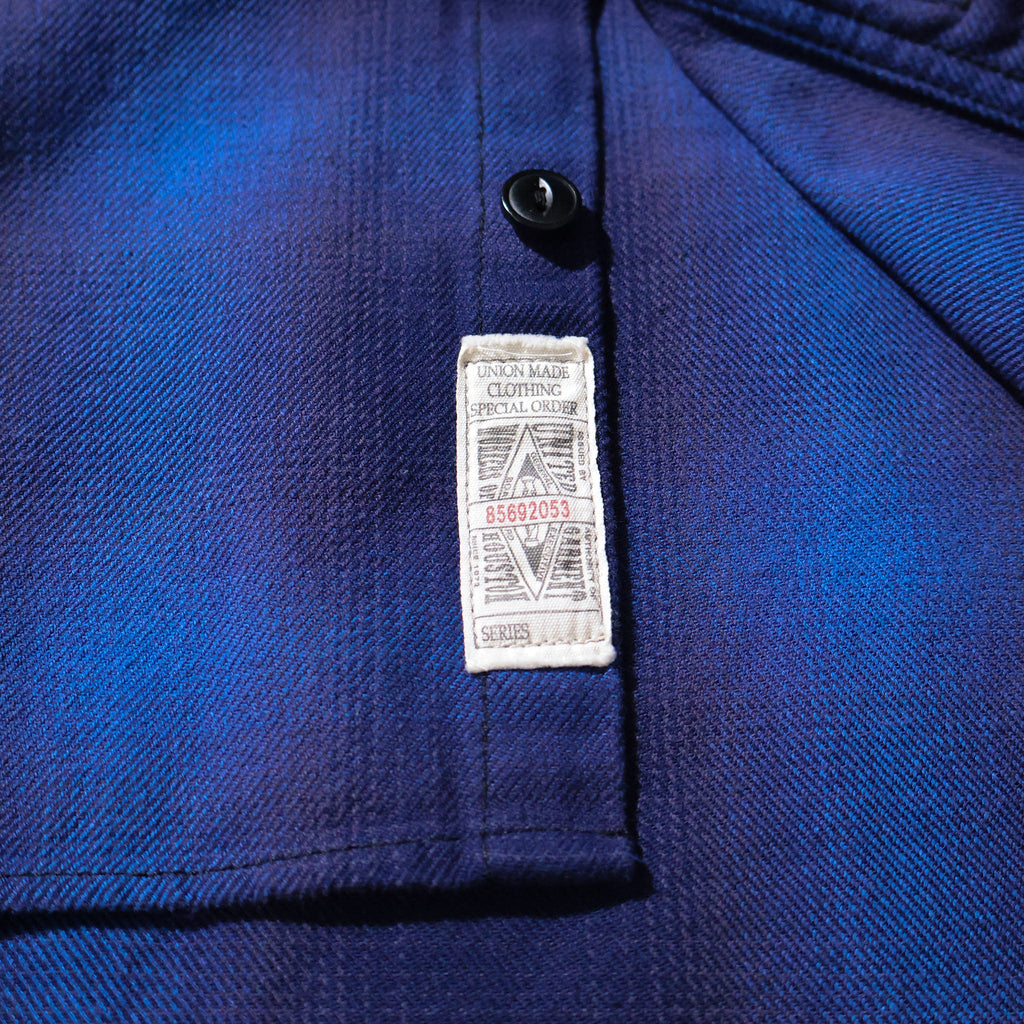 HOUSTON / 41252 OMBRE CHECK VIYELLA SHIRT BLUE