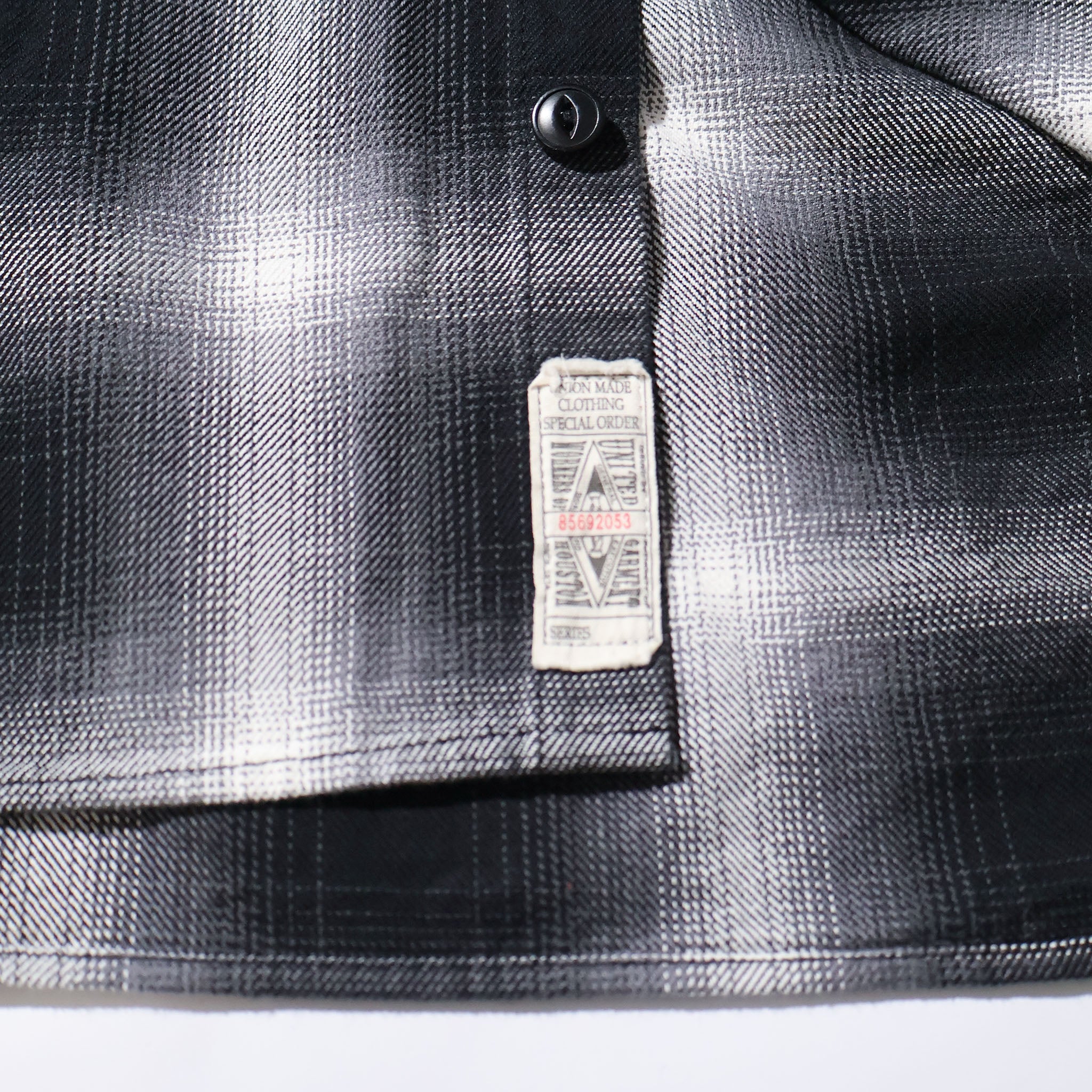 HOUSTON / 41252 OMBRE CHECK VIYELLA SHIRT BLACK