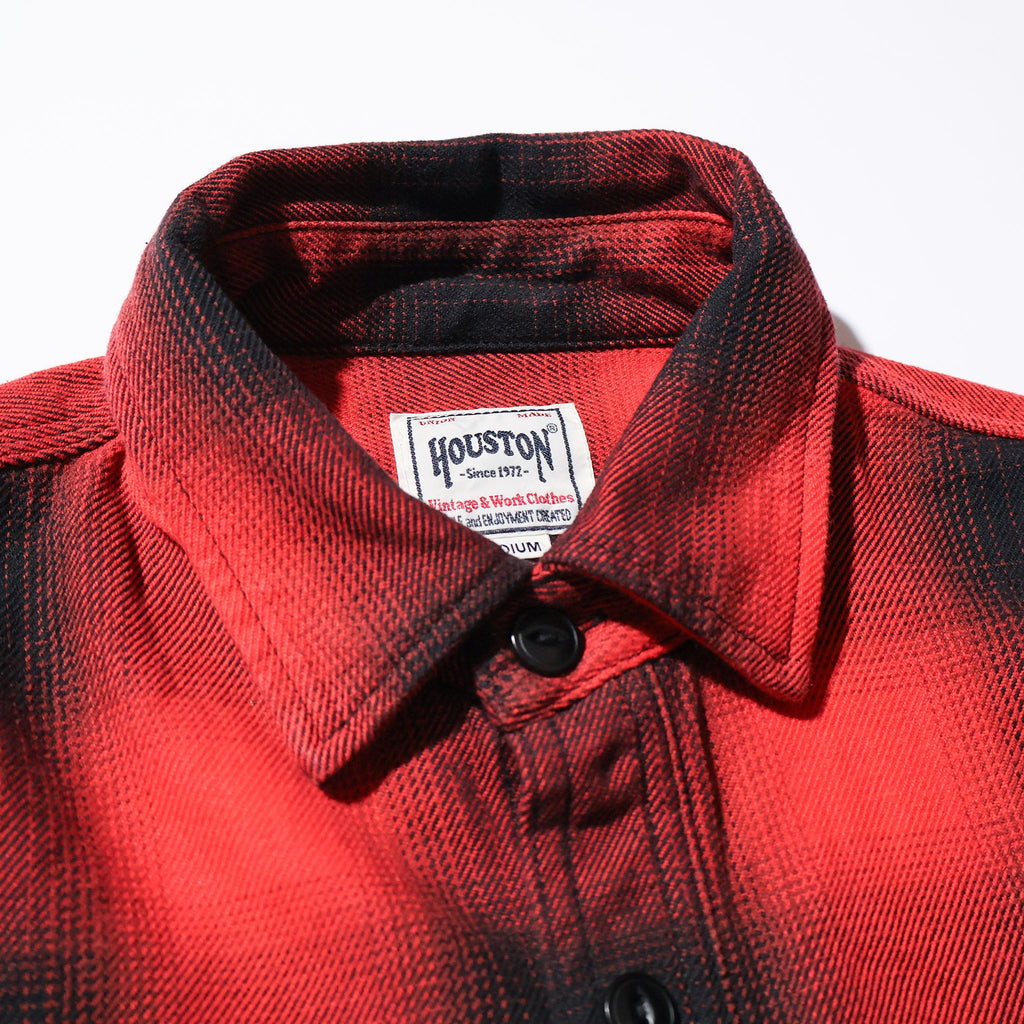 HOUSTON / 41252 OMBRE CHECK VIYELLA SHIRT RED