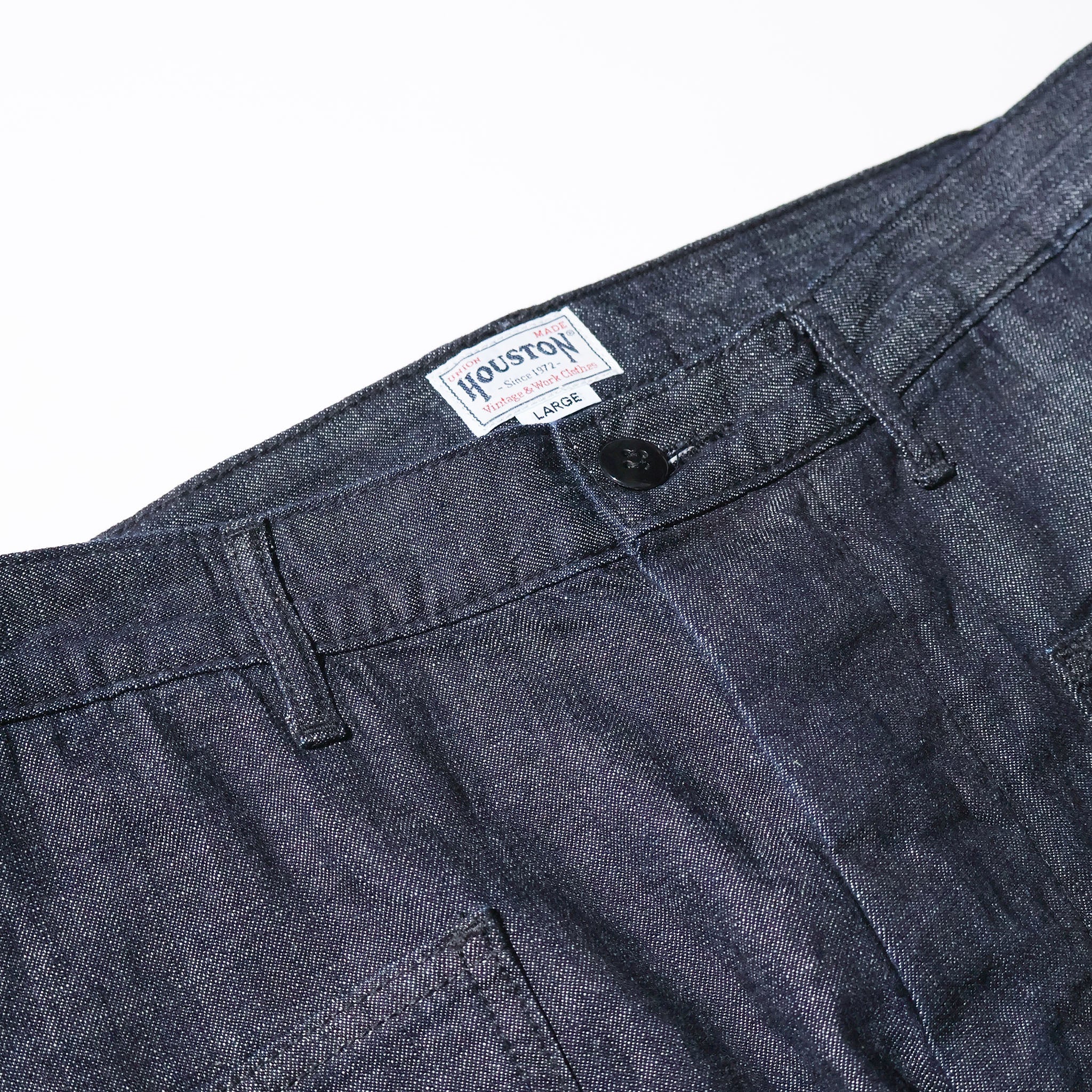 HOUSTON / 10079 USN DENIM SAILOR PANTS USA COTTON ONE WASH