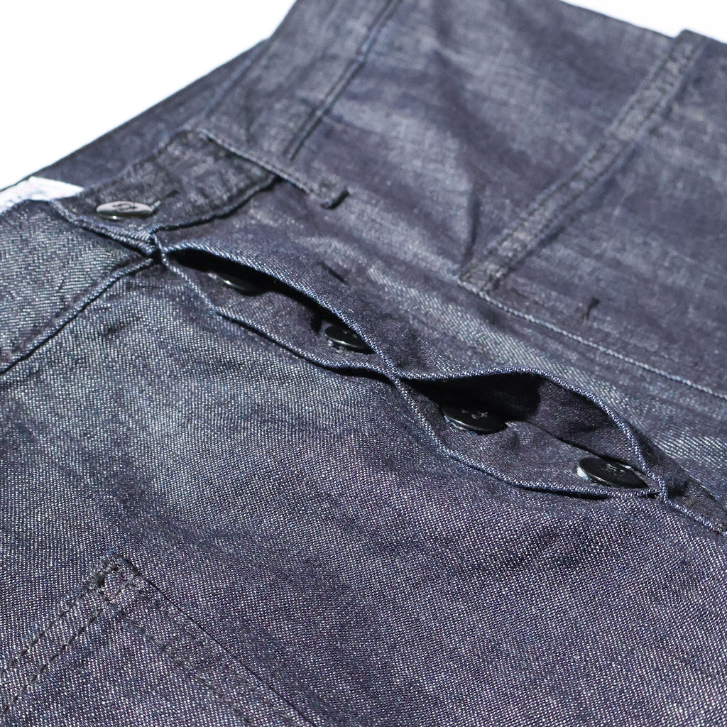 HOUSTON / 10079 USN DENIM SAILOR PANTS USA COTTON ONE WASH