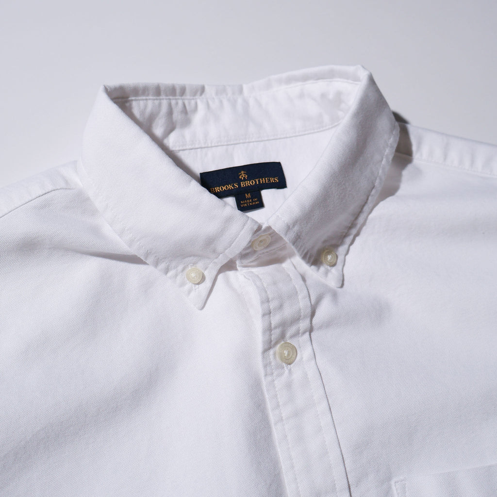 BROOKS BROTHERS / CASUAL OXFORD CLOTH SHIRTS WHITE