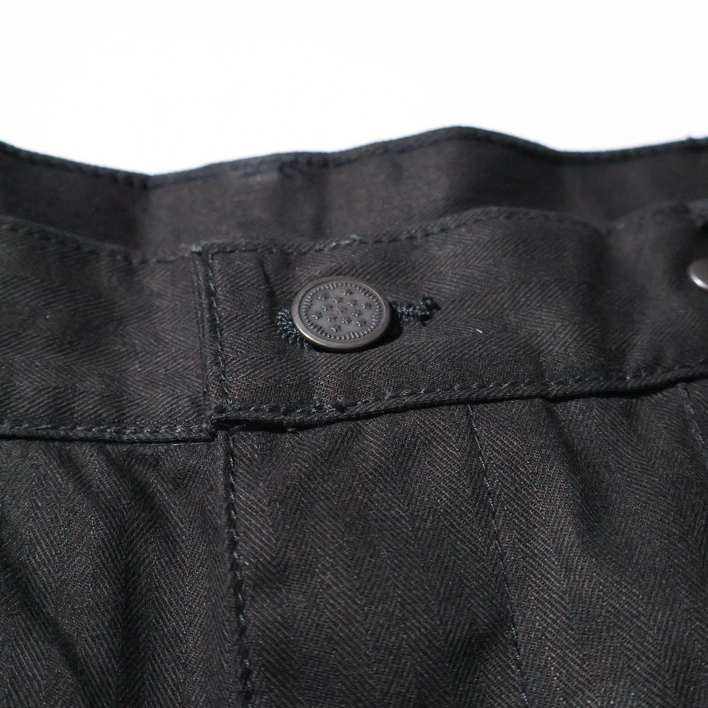 HOUSTON / 10158 U.S.ARMY HBT UTILITY TROUSERS (TAPERD) BLACK