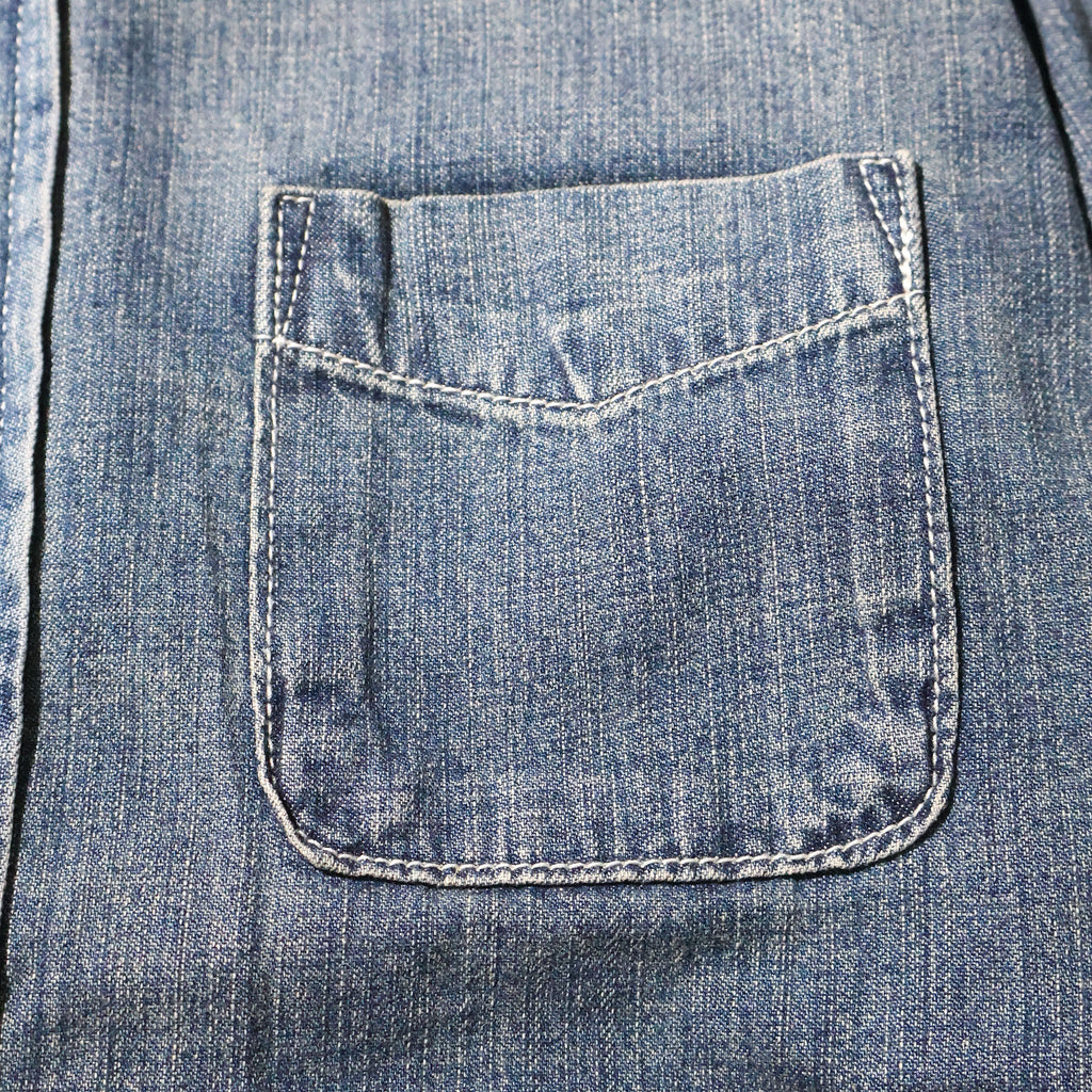 HOUSTON / 41256 DENIM BD SHIRTS USA COTTON VINTAGE WASH