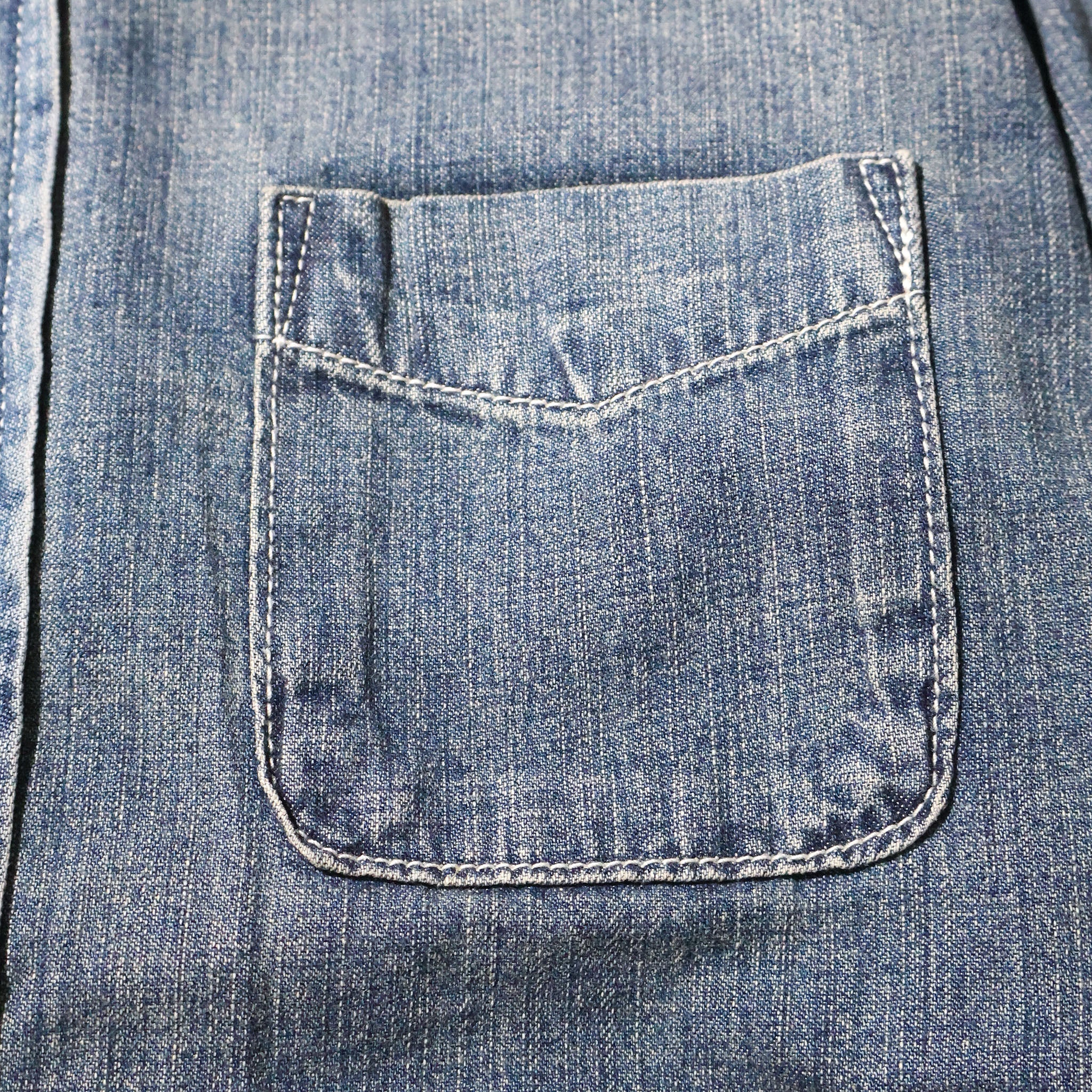 HOUSTON / 41256 DENIM BD SHIRTS USA COTTON VINTAGE WASH