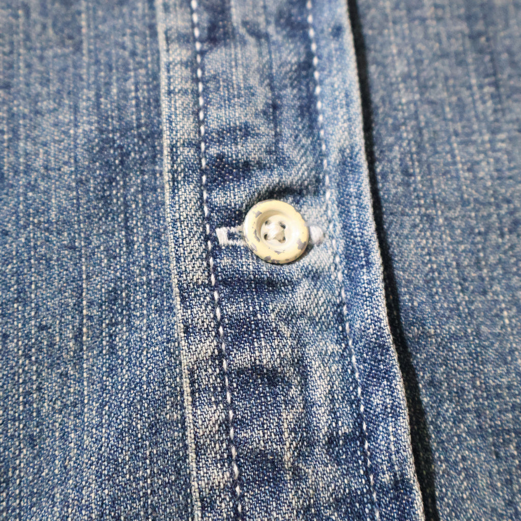 HOUSTON / 41256 DENIM BD SHIRTS USA COTTON VINTAGE WASH