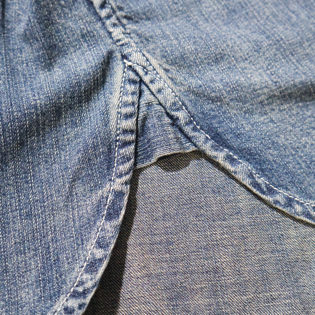 HOUSTON / 41256 DENIM BD SHIRTS USA COTTON VINTAGE WASH
