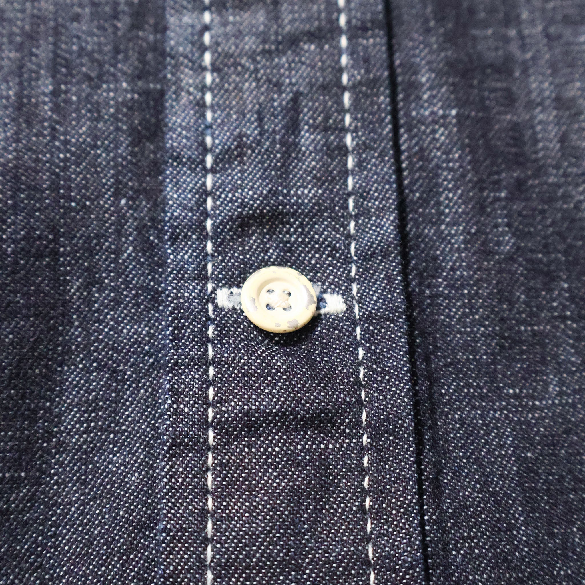 HOUSTON / 41256 DENIM BD SHIRTS USA COTTON ONE WASH