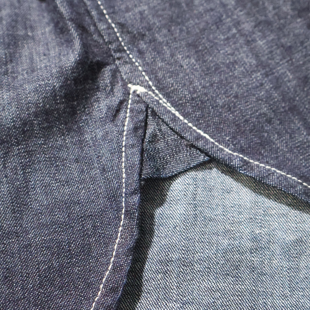 HOUSTON / 41256 DENIM BD SHIRTS USA COTTON ONE WASH