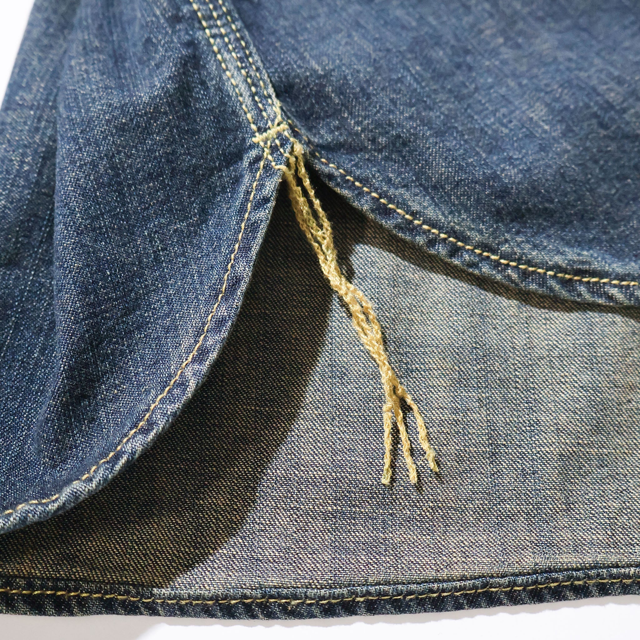 HOUSTON / 40511 DENIM WORK SHIRT USA COTTON VINTAGE WASH