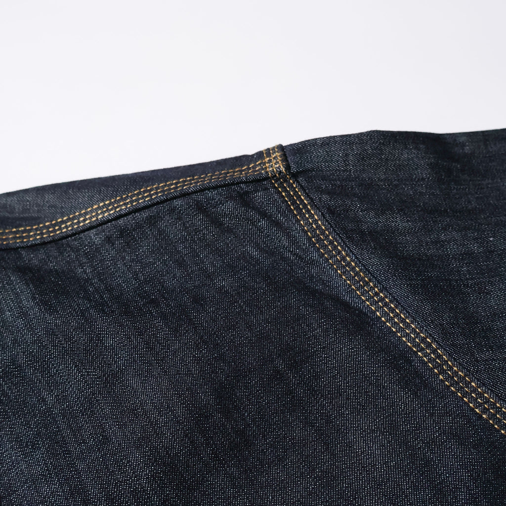 HOUSTON / 40511 DENIM WORK SHIRT USA COTTON ONE WASH