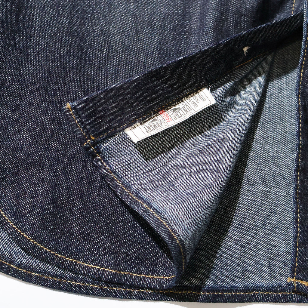 HOUSTON / 40511 DENIM WORK SHIRT USA COTTON ONE WASH