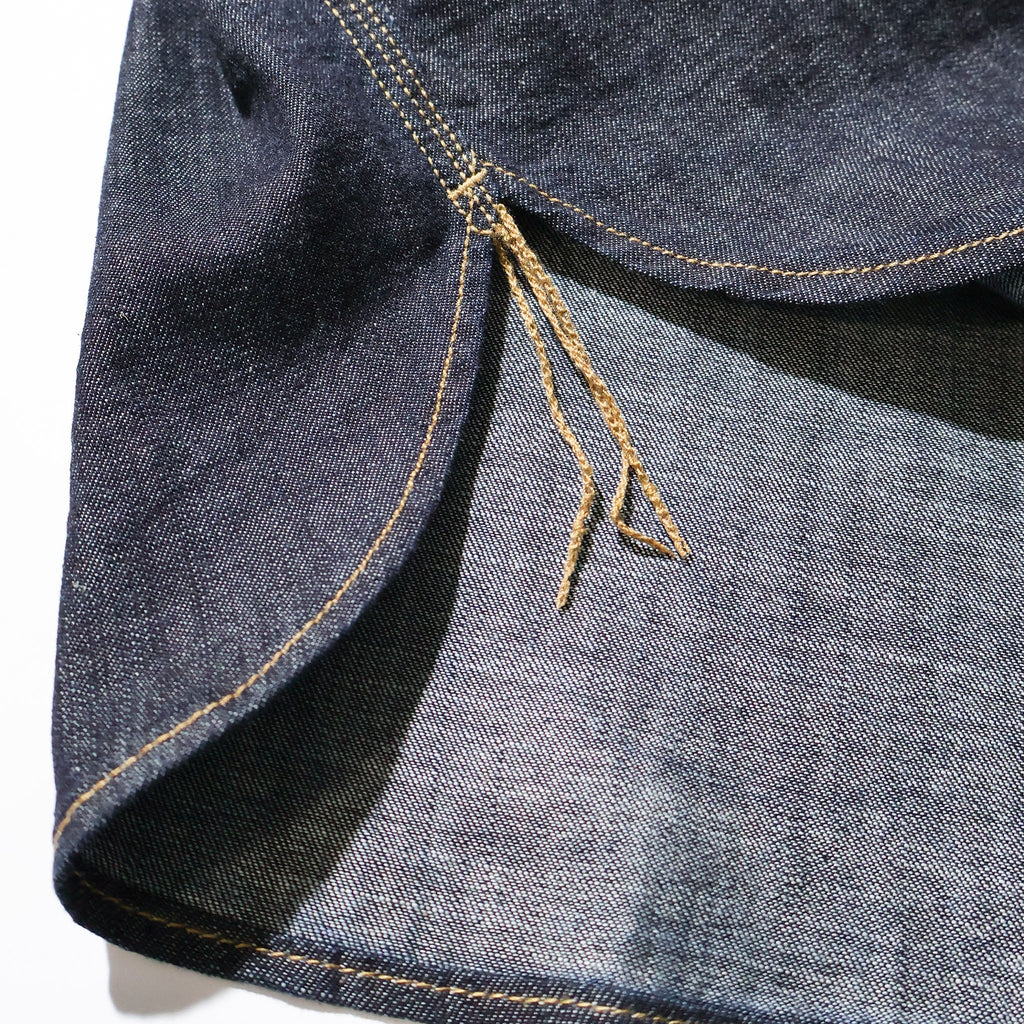 HOUSTON / 40511 DENIM WORK SHIRT USA COTTON ONE WASH