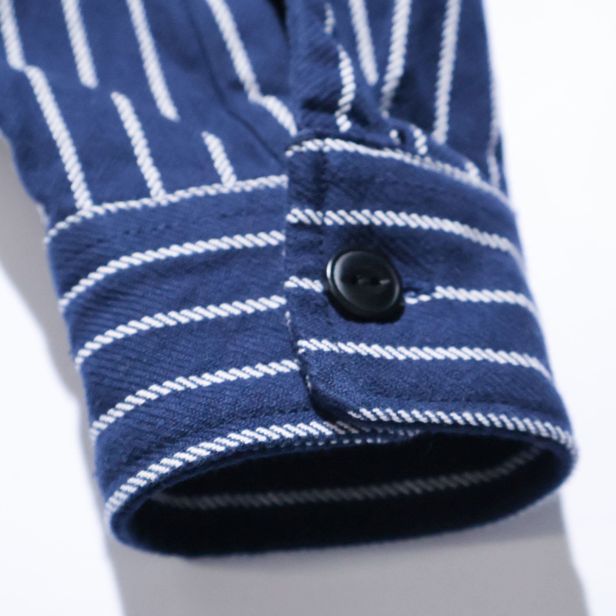 HOUSTON / 41255 STRIPE VIYELLA SHIRT NAVY