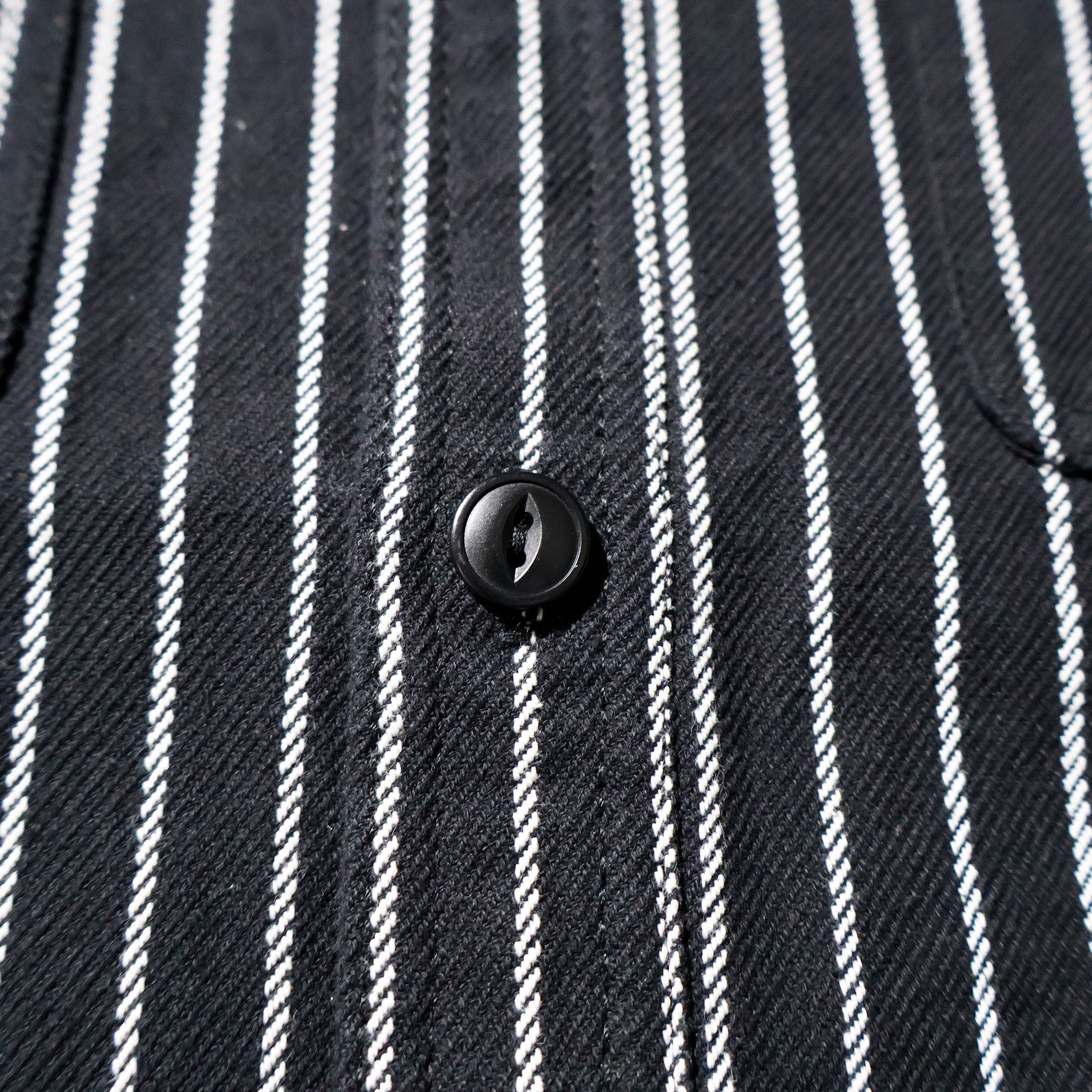 HOUSTON / 41255 STRIPE VIYELLA SHIRT BLACK