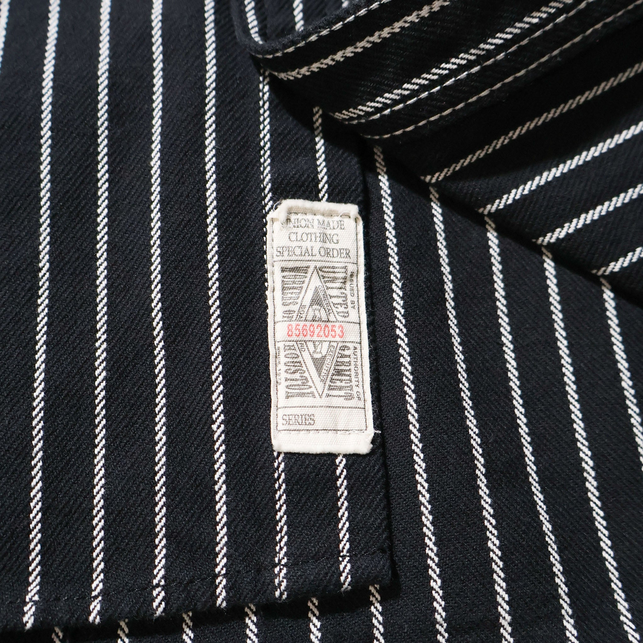 HOUSTON / 41255 STRIPE VIYELLA SHIRT BLACK