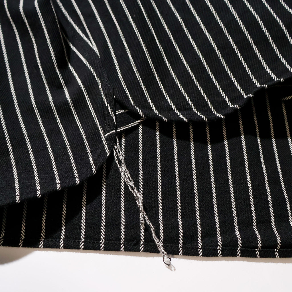 HOUSTON / 41255 STRIPE VIYELLA SHIRT BLACK